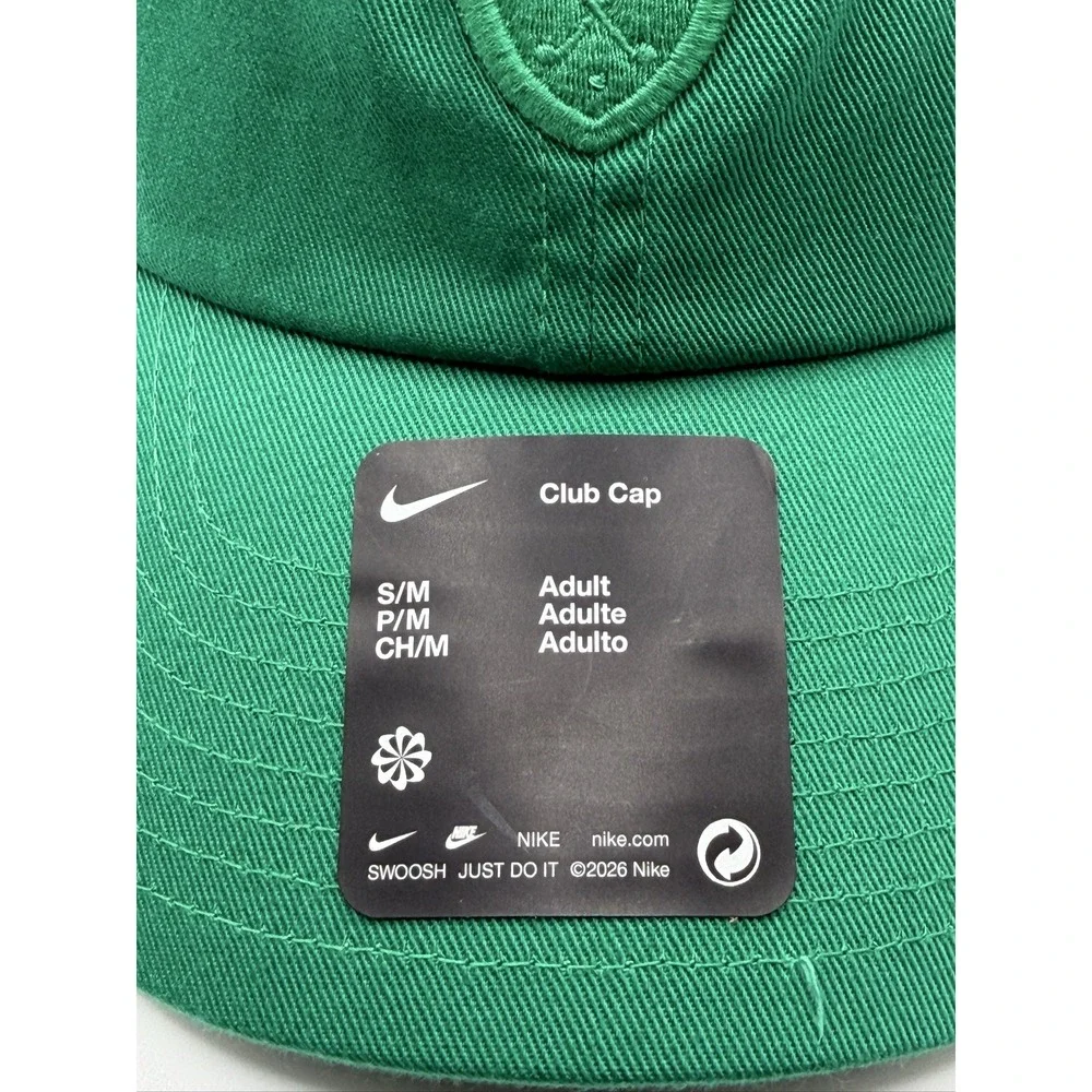 Nike Club Cap IO8275-365 Malachite Green Golf Hat Adjustable Strap S/M Unisex